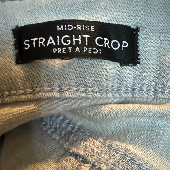 WHBM Women’s Sz 16 Curvy Mid-Rise Pret-A-Pedi Straight Crop Pants New NWT - Picture 4 of 6